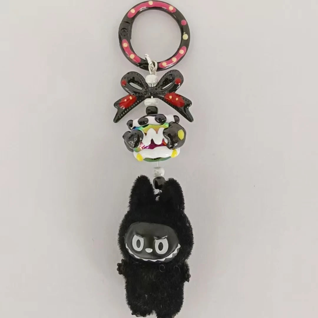 New African-Inspired By Labubu Doll Keyring