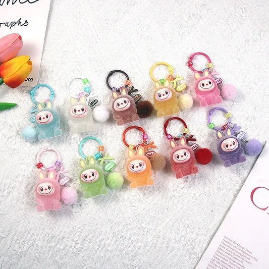 Inspired By Labubu Glow in the Dark Keyring
