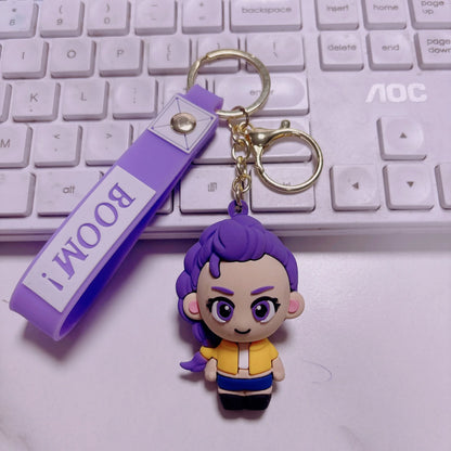 K-Pop Demon Hunters Anime Doll Keychain