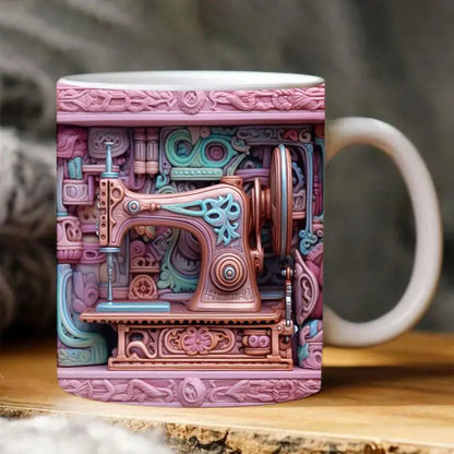 3D Sewing Machine Mug