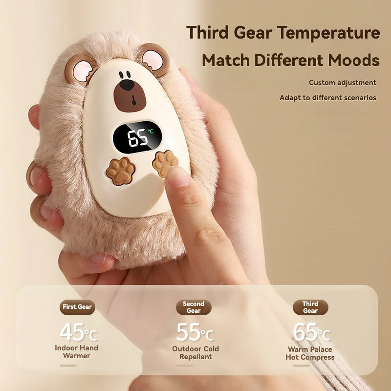 Plush Hand Warmer Winter Mini Portable Smart Temperature Control Hand Warmer
