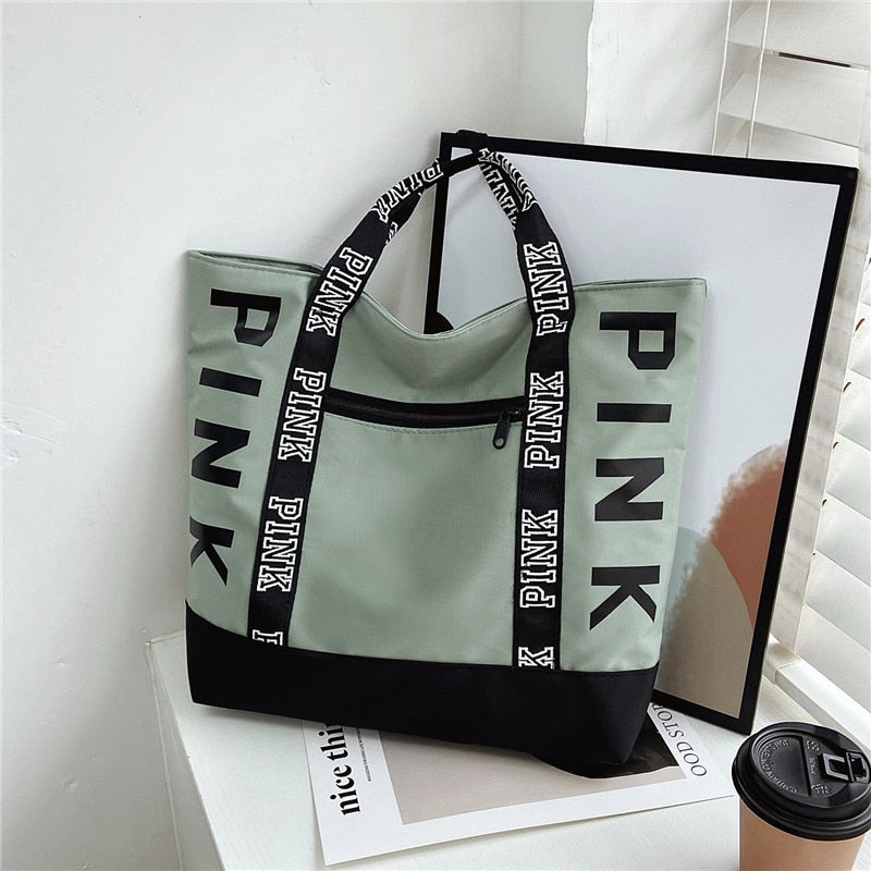 PINK Letter Tote Handbag