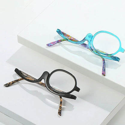 Magnified Makeup Glasses with Flip Lens