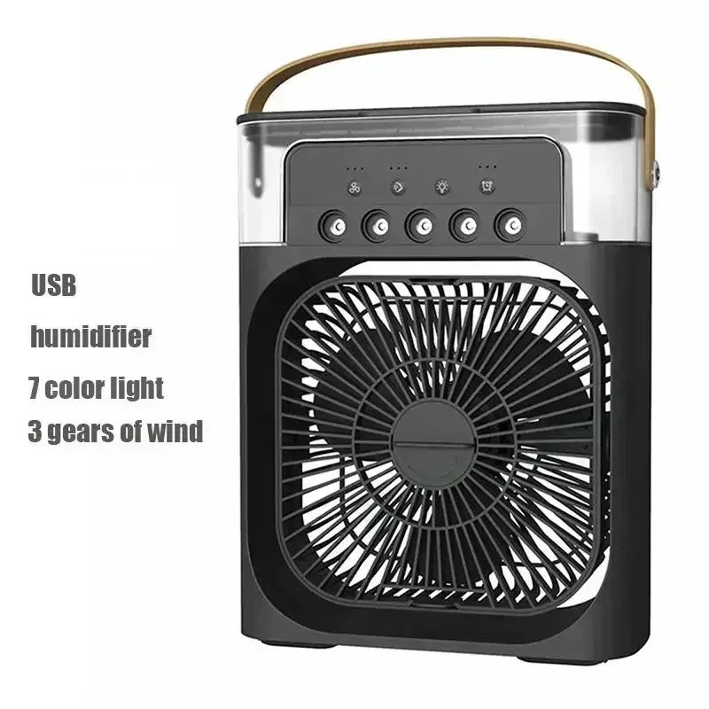 3-in-1  Mini Air Conditioner with Fan and LED Light