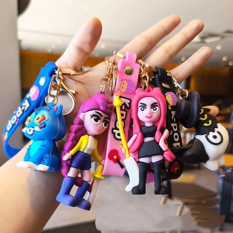 K-Pop Demon Hunters Anime Doll Keychain