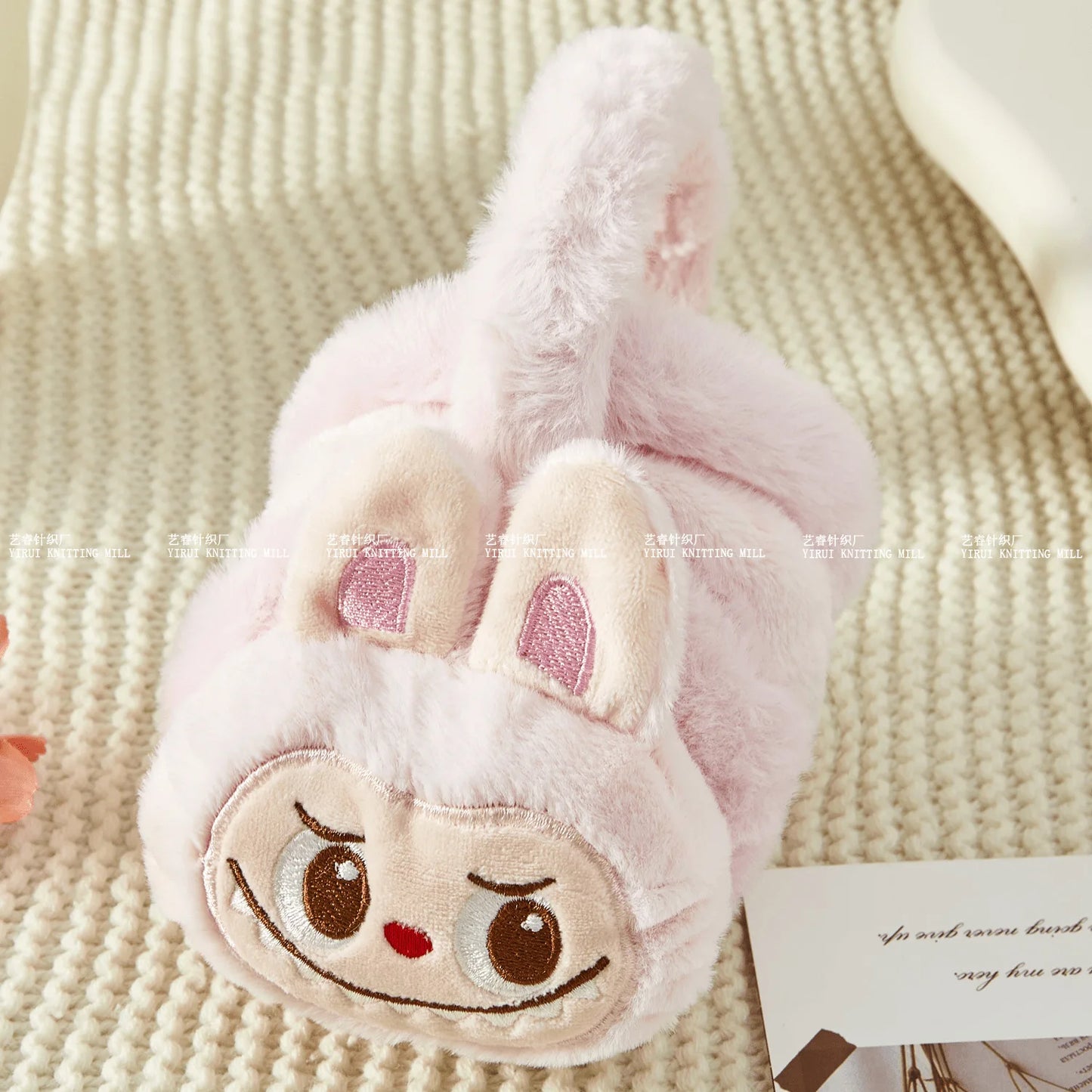 Inspired by Labubu Plush Earmuffs