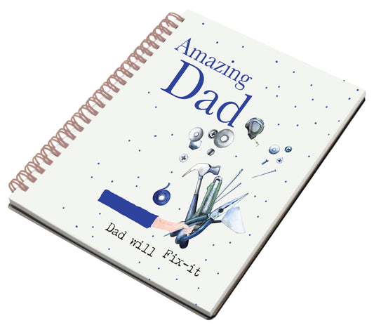 Father's Day AMAZING DAD NOTEBOOK A5 SPIRAL