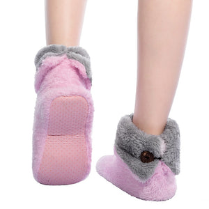 Women Fleece Winter Indoor Boots Slippers