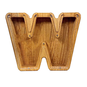 Wooden Letter Piggy Bank