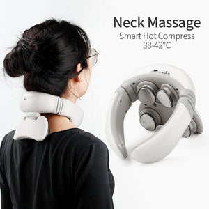 4D Magnetic  Neck Shoulder Massager with Remote Control