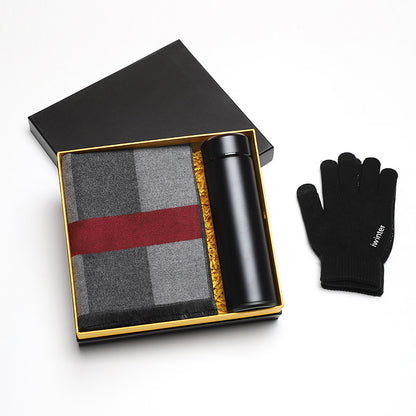 Men's Luxury Scarf & Touch Screen Glove Gift Set