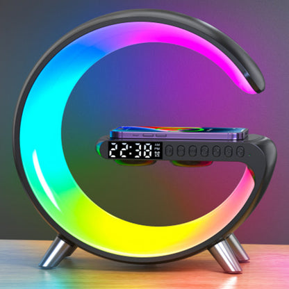 Multifunctional Lamp With Bluetooth Speaker Wireless Charger Sunrise Wake-up & Alarm Clock