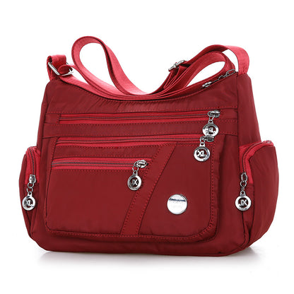 Multi-Pocket Square Shoulder Crossbody Bag