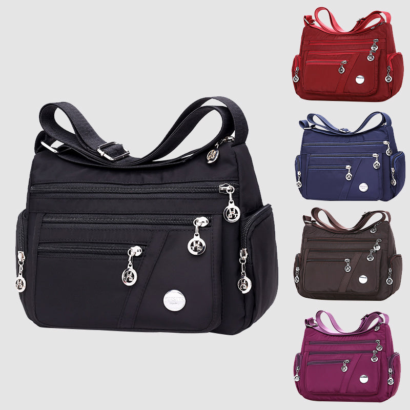 Multi-Pocket Square Shoulder Crossbody Bag