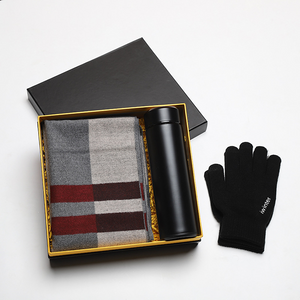 Men's Luxury Scarf & Touch Screen Glove Gift Set