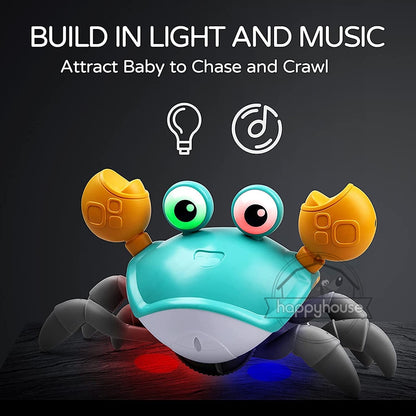 Crawling Crab Baby Toy With Music and LED Light Up