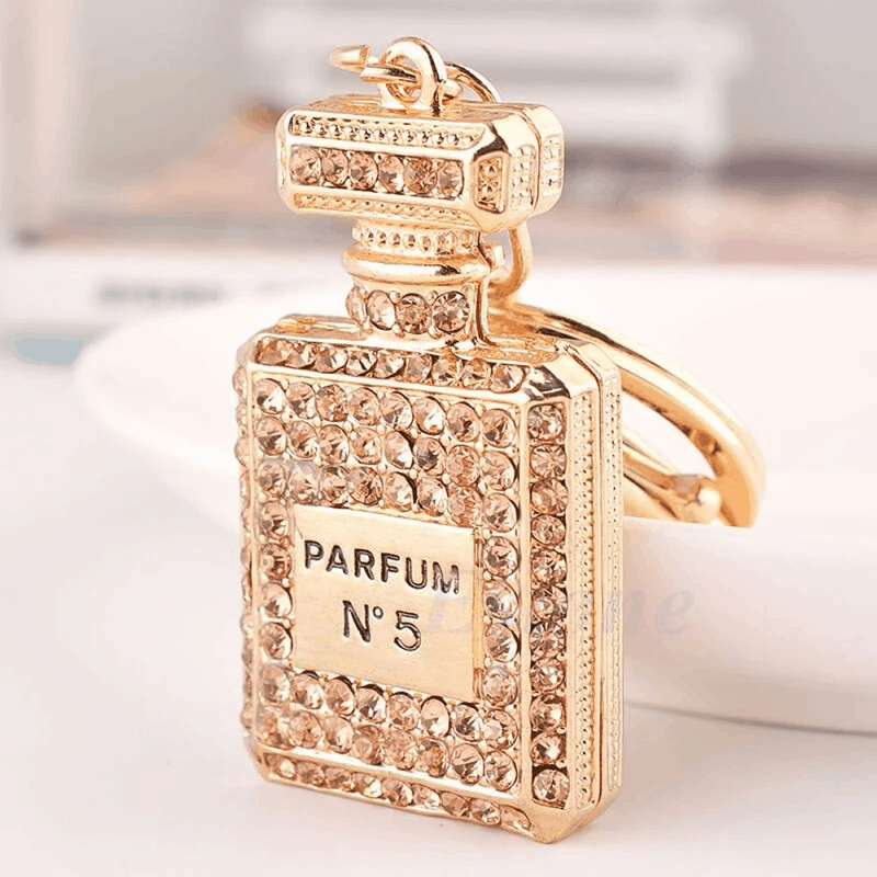 No.5 Perfume Bottle Pendant Keychain