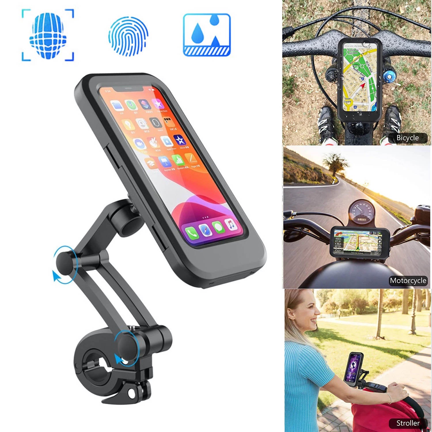 Adjustable Bicycle Phone Holder