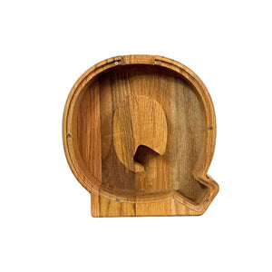 Wooden Letter Piggy Bank