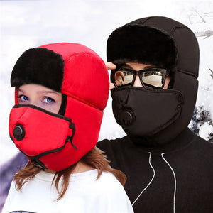 Winter Arctic 3 in 1 Unisex Hat with Breathable and Detachable Mouth Covering