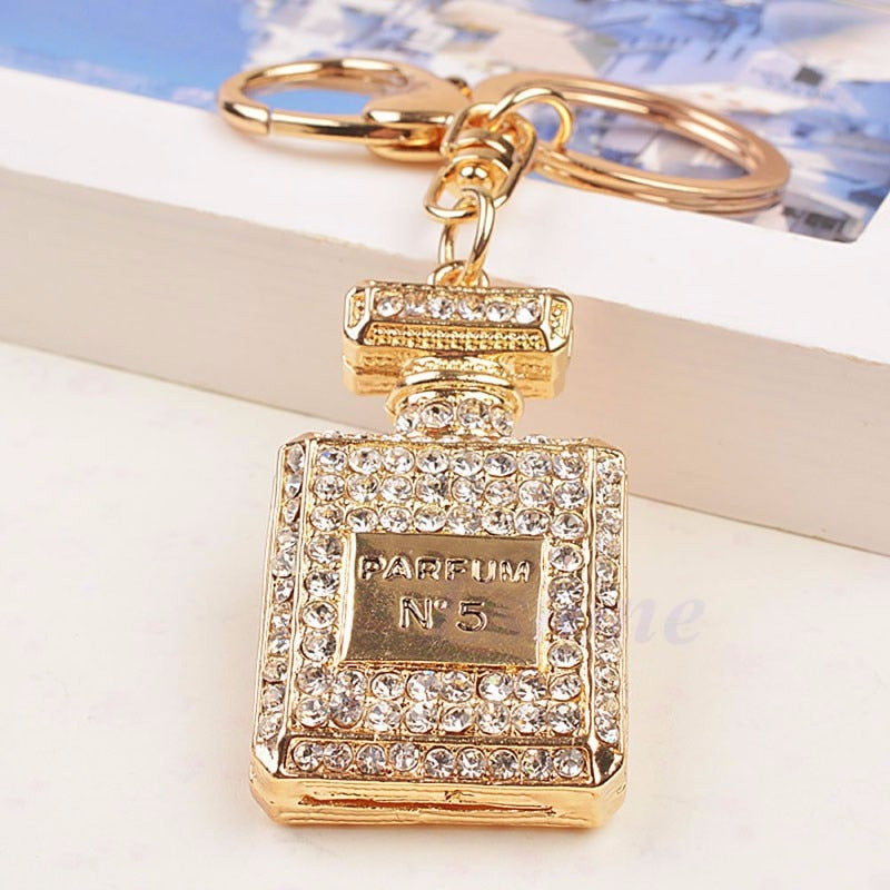 No.5 Perfume Bottle Pendant Keychain