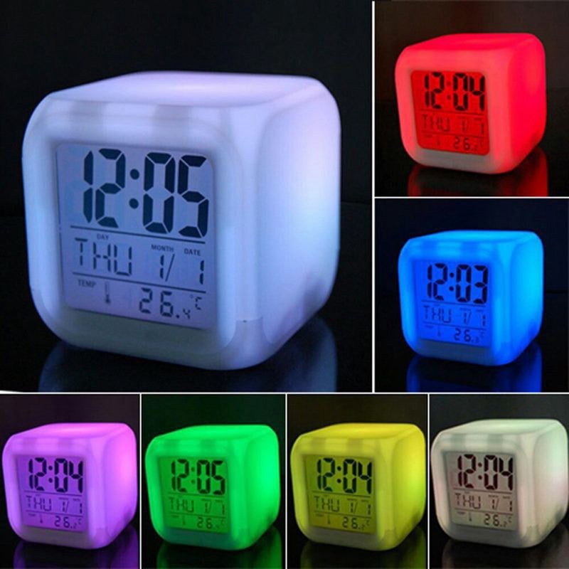 Multi-Function LED Colour Changing Digital Alarm Clock – GiftBoxLondon