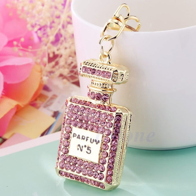 No.5 Perfume Bottle Pendant Keychain