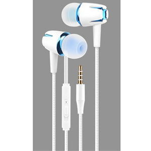 Glow In The Dark  Zipper Earphones With Microphone