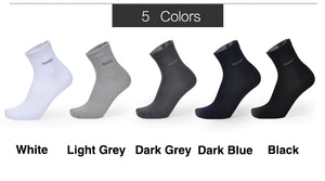 Men Bamboo Fiber Breathable Anti-Bacterial Socks 5 pairs