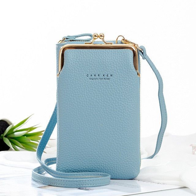 High Style Leather Crossbody Phone Bag