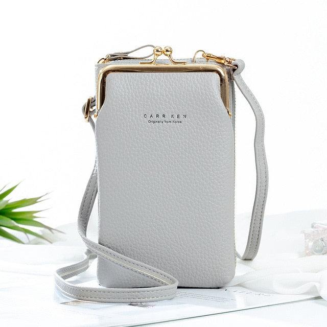 High Style Leather Crossbody Phone Bag