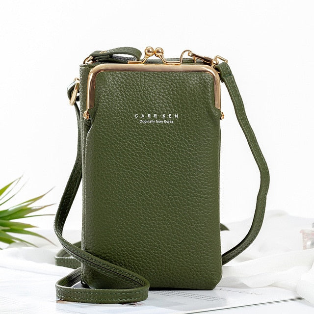 High Style Leather Crossbody Phone Bag