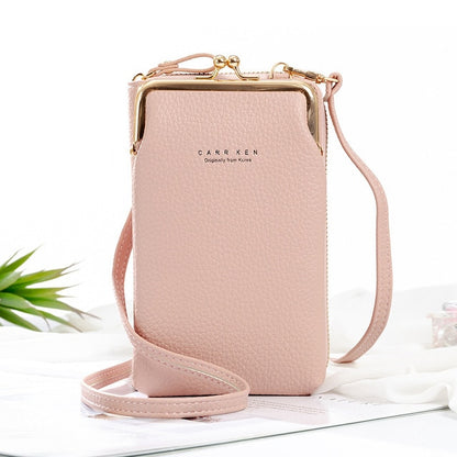 High Style Leather Crossbody Phone Bag