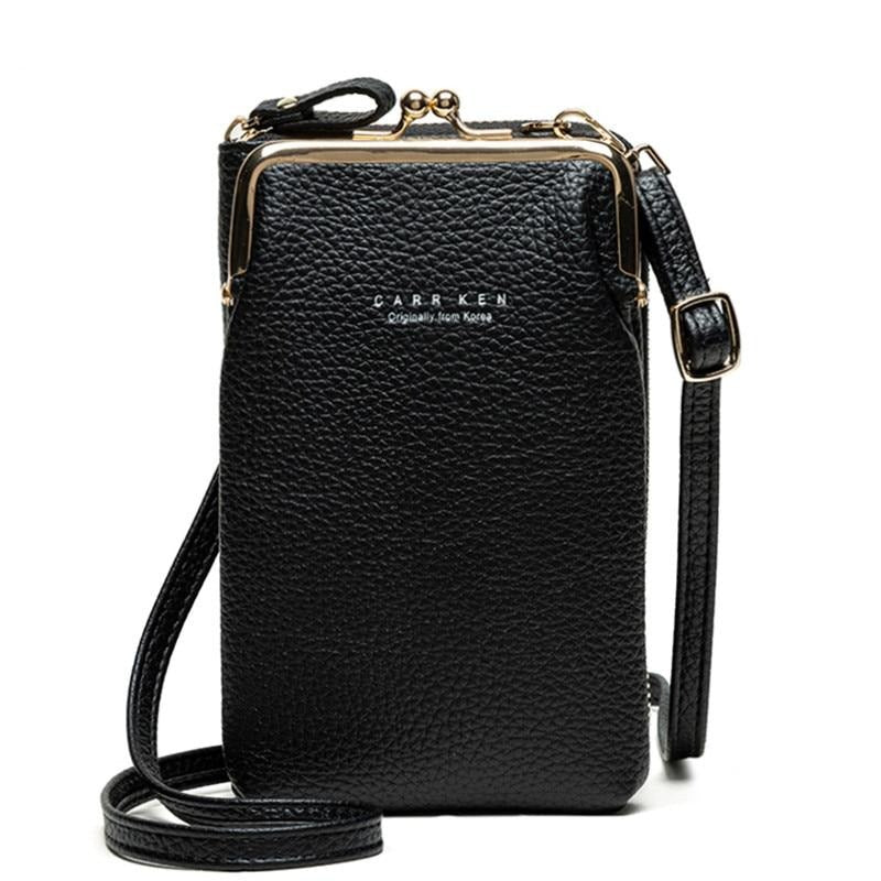 High Style Leather Crossbody Phone Bag