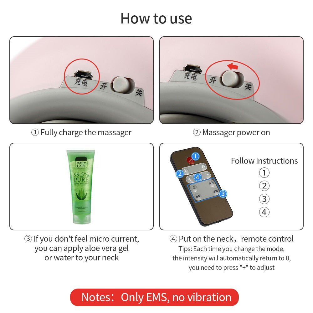 4D Magnetic  Neck Shoulder Massager with Remote Control