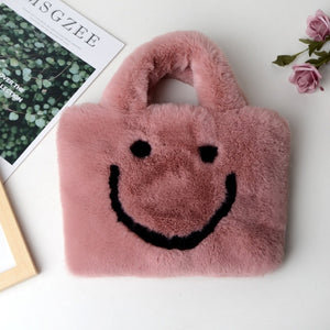 Smiley Face Plush Handbags
