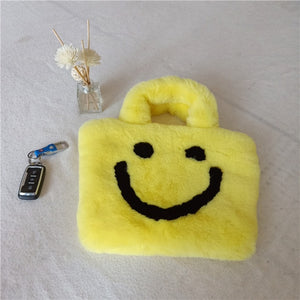 Smiley Face Plush Handbags