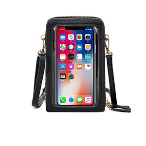 Transparent Touch Screen Phone Crossbody Bag
