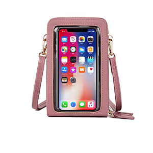 Transparent Touch Screen Phone Crossbody Bag