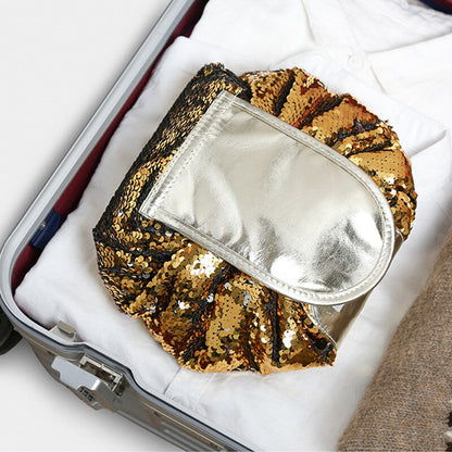 Make'N'Go Sequin Drawstring Makeup Bag