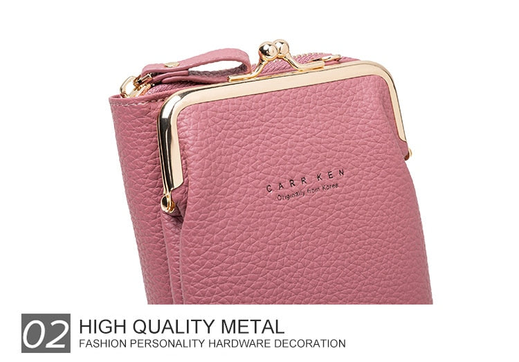 High Style Leather Crossbody Phone Bag