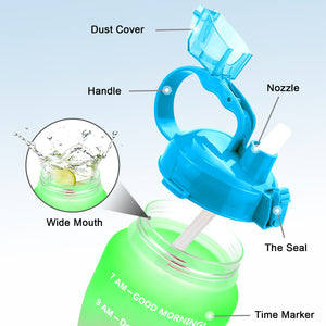 QuiFit Motivational Water Bottle