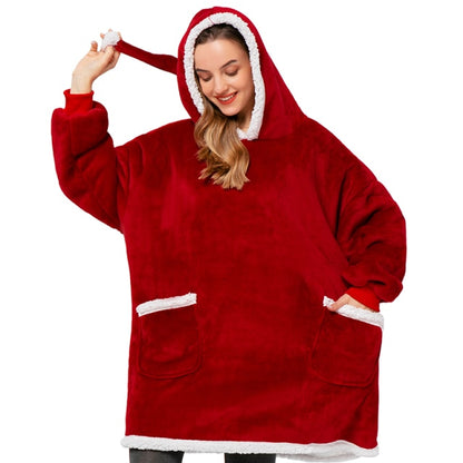 Super Soft Oversize Fleece Winter Blanket Hoodie