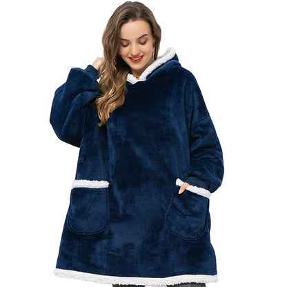 Super Soft Oversize Fleece Winter Blanket Hoodie