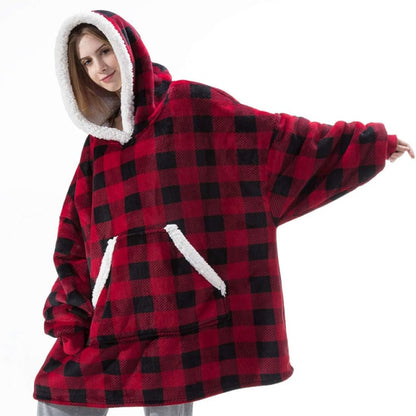 Super Soft Oversize Fleece Winter Blanket Hoodie