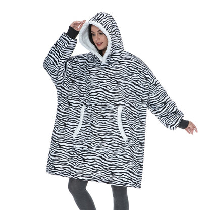 Super Soft Oversize Fleece Winter Blanket Hoodie