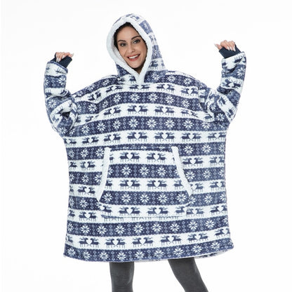 Super Soft Oversize Fleece Winter Blanket Hoodie