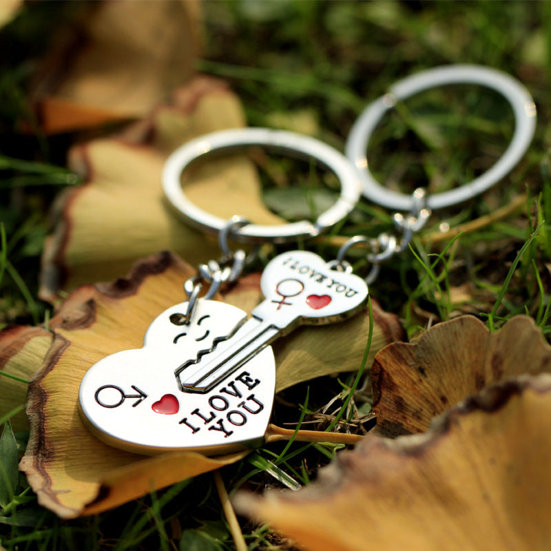 I LOVE YOU Letter Keychain