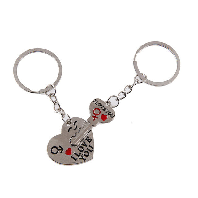 I LOVE YOU Letter Keychain