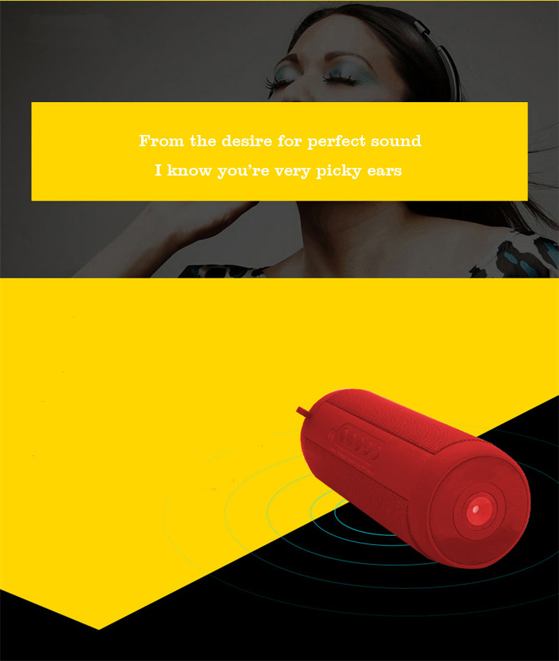 Portable Wireless Waterproof Bluetooth Speaker
